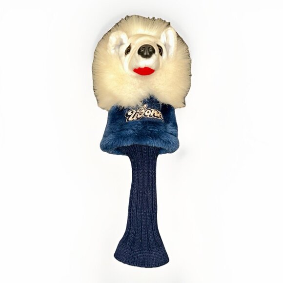 UCONN Huskies Driver Head Cover Stuffed DR White Blue Husky Dog Connecticut - Picture 2 of 9